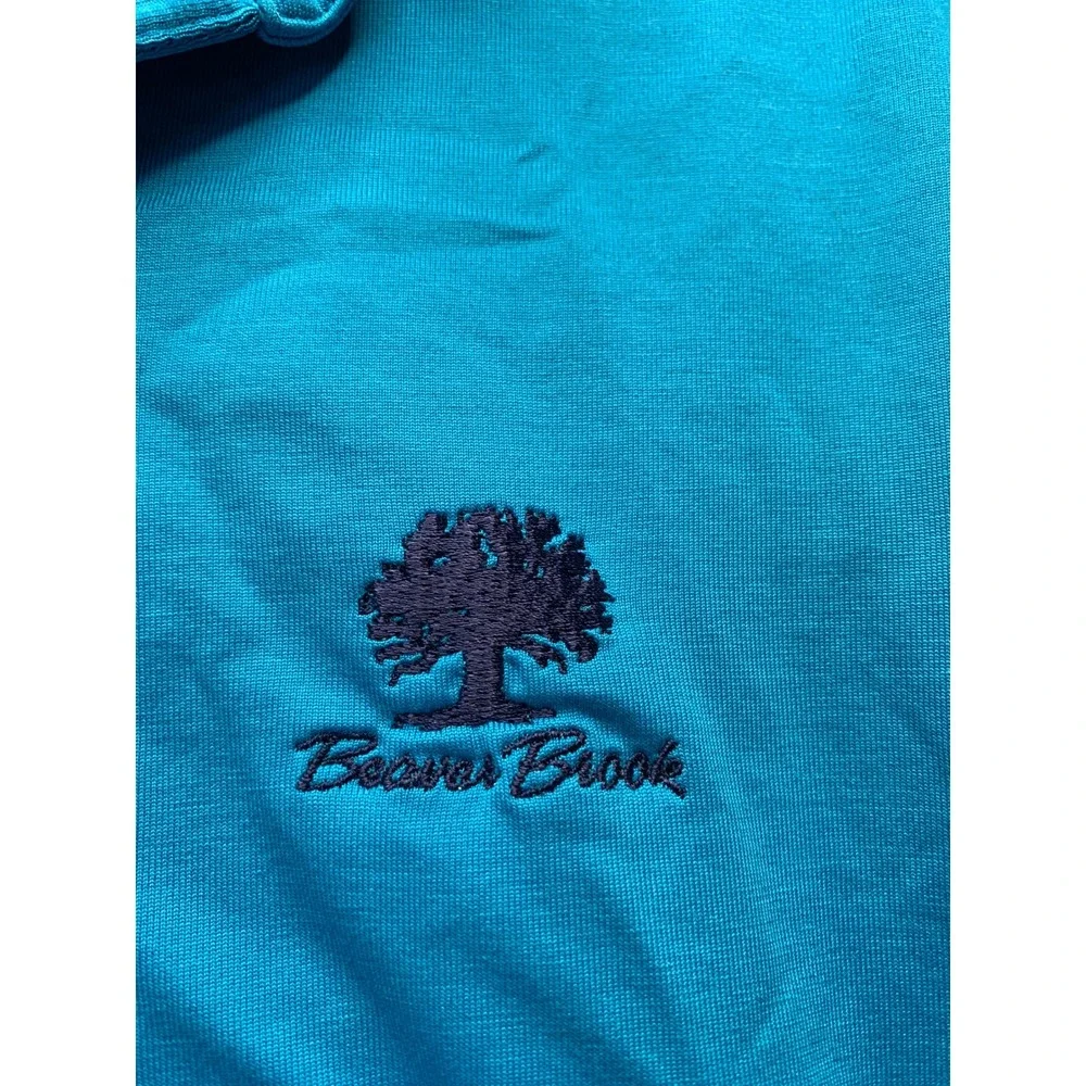 Polo Golf Ralph Lauren Golf Shirt Mens L Blue Performance Pima Cotton Beaver